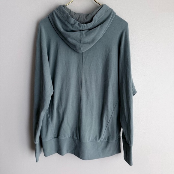 Sweaty Betty Liberate Luxe Fleece Hoodie green mist size 8 medium - Picture 6 of 10